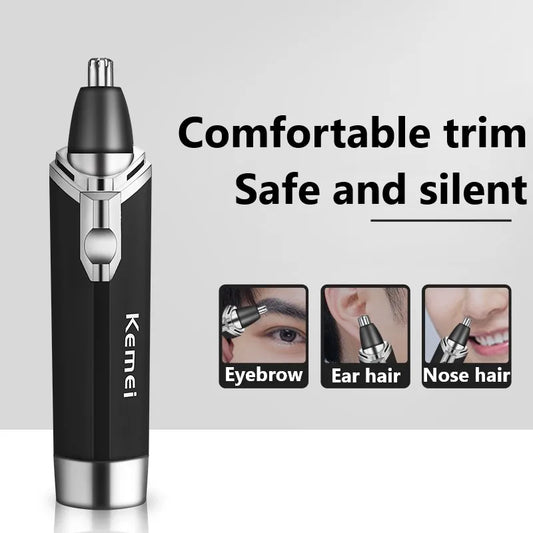 Kemei Nose Hair Trimmer Nasal Wool Implement Nose Hair Cut Washed Trimmer Clipper And Hair Razor Epilator Remover Nose Hair