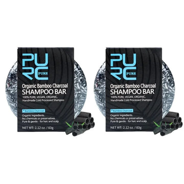 Bamboo Charcoal Shampoo Soap Rich Foam Nourishing Cleansing Hair and Scalp Care