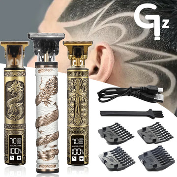 2023 T9 0mm Professional Hair Clipper Beard Trimmer Electric Razors Men Hair Shaver Beard Barber Hair Cut Cutting Machine