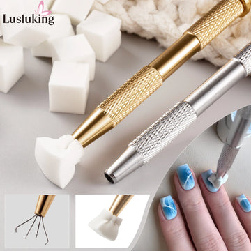 50/25pcs Nail Art Sponge Set Manicure DIY Creative Nail Sponge Gripper Tool Sponge Gradient Nail Art Tools Manicure Accessories