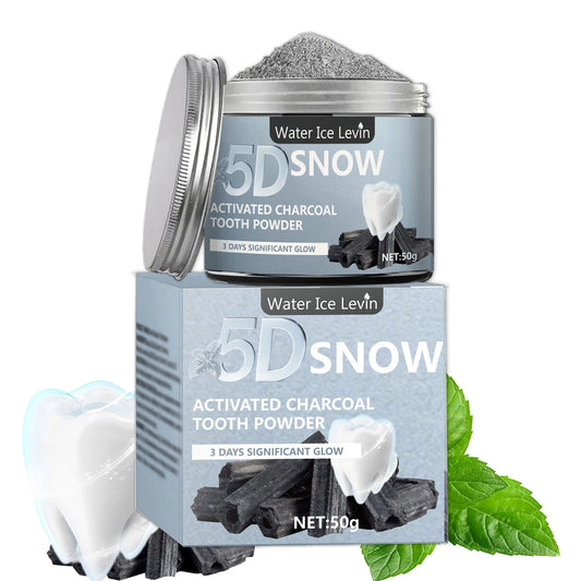 Bamboo Charcoal Tooth Whitening Powder - Natural Whitening and Deep Cleaning for Men and Women, Fresh Breath Daily Toothpaste, 1 Piece